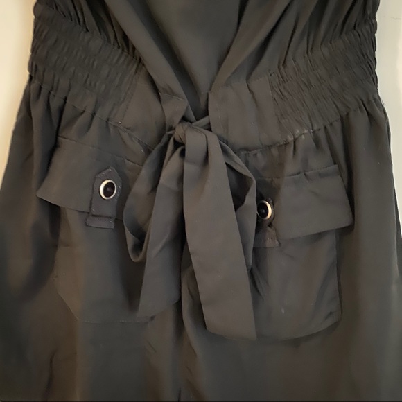 Black utility style romper/playsuit - Picture 2 of 3